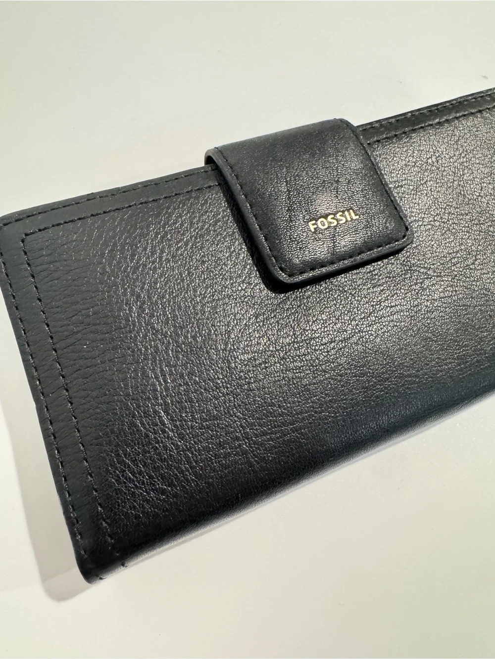 Fossil Black Leather RFID Women's Wallet